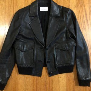 Vintage leather designer jacket